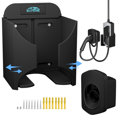 EVPEIWE Wall Mount EV Charger Holder for Type 2 or J1772 Optional