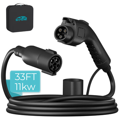 EVPEIWE SAE J1772 EV Charger Extension Cable 21FT/33FT, 11kW