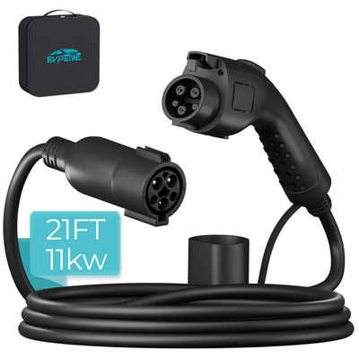 EVPEIWE SAE J1772 EV Charger Extension Cable 21FT/33FT, 11kW