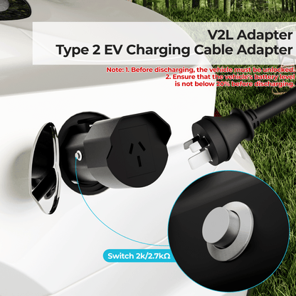 EVPEIWE Type 2 V2L Adapter 16A 240V