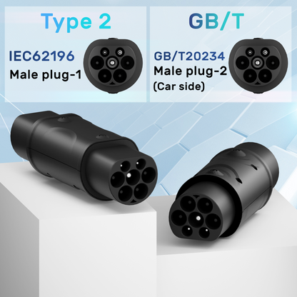 EVPEIWE Type2 to GB/T EV Adapter 32A 250V