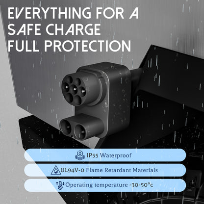 EVPEIWE CCS2 to NACS Fast Charging Adapter for Tesla Cybertruck & All NACS Tesla Models