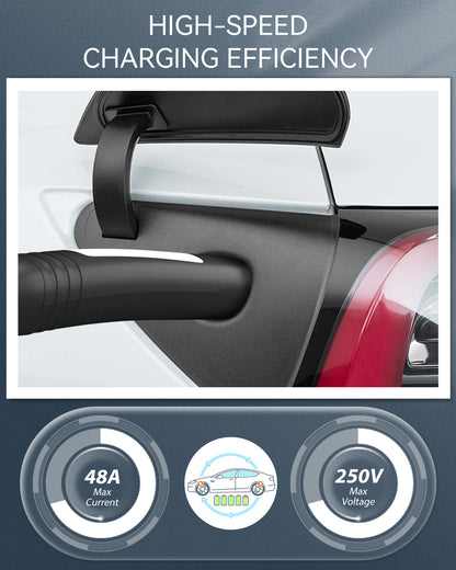 EVPEIWE NACS (Tesla) EV Charger Extension Cable 16.5FT, 48A/11kW