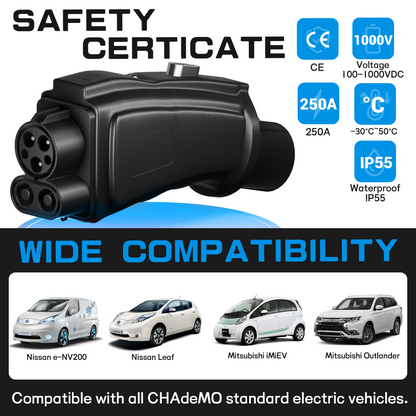EVPEIWE CCS1 to CHAdeMO Adapter 250A 1000V