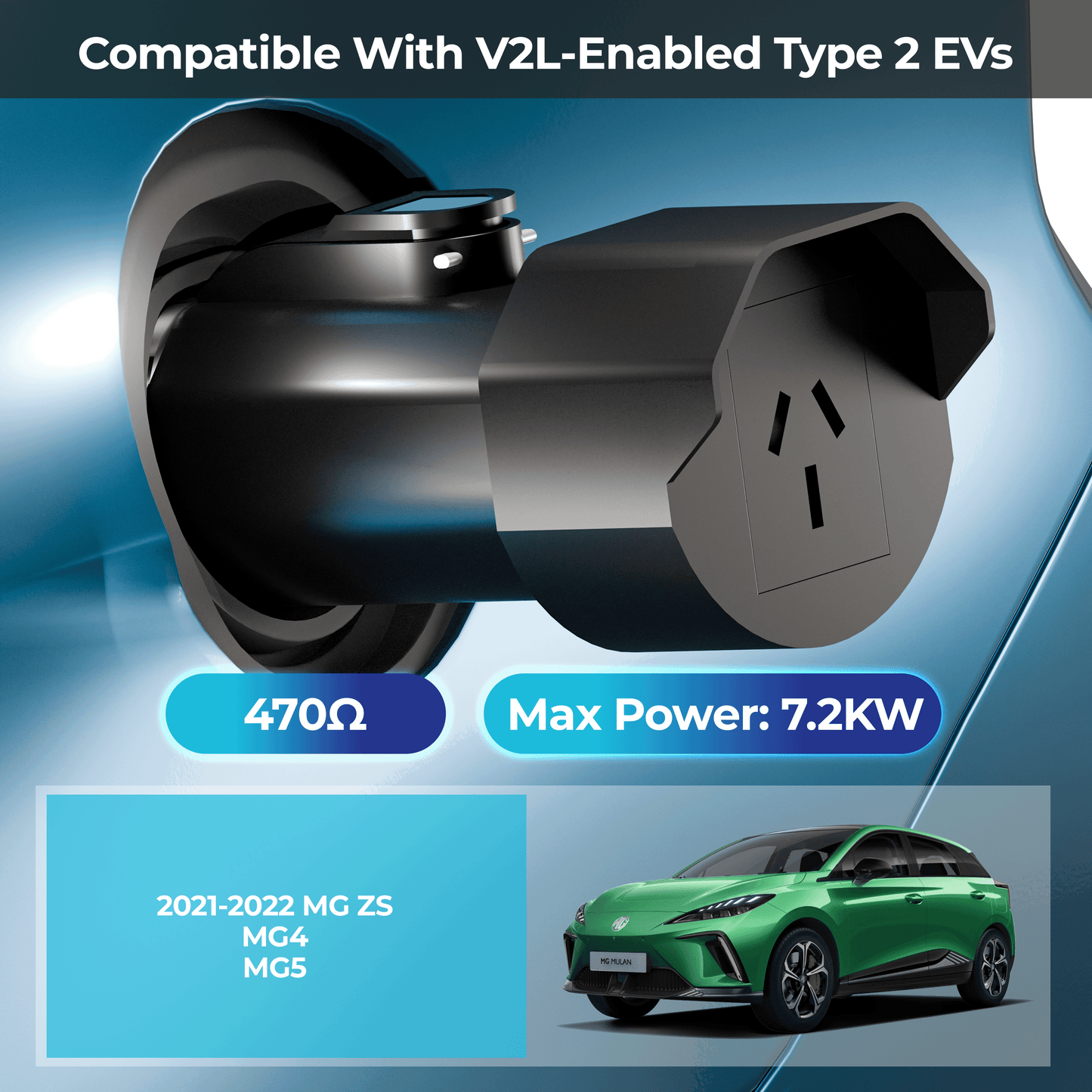 EVPEIWE Type 2 V2L Adapter 16A 240V