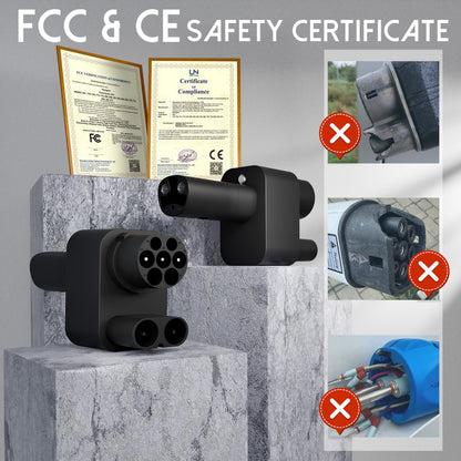 EVPEIWE CCS2 to NACS Fast Charging Adapter for Tesla Cybertruck & All NACS Tesla Models