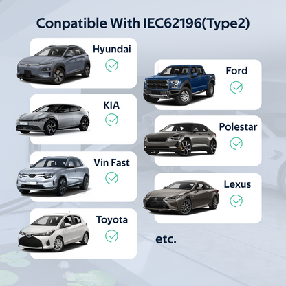 EVPEIWE NACS to Type2 EV Adapter 60A 11kW